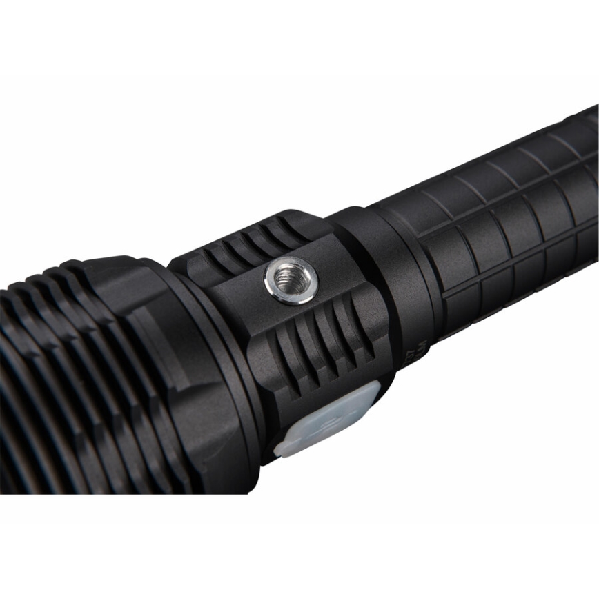 Extol - LED Himmennettävä ladattava taskulamppu virtapankilla LED/60W/10000 mAh 8000 lm IPX4 musta