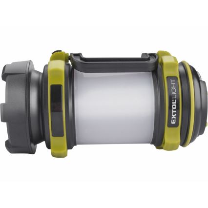 Extol - LED-himmennettävä taskulamppu virtapankilla LED/2600 mAh/3,7V IPX4