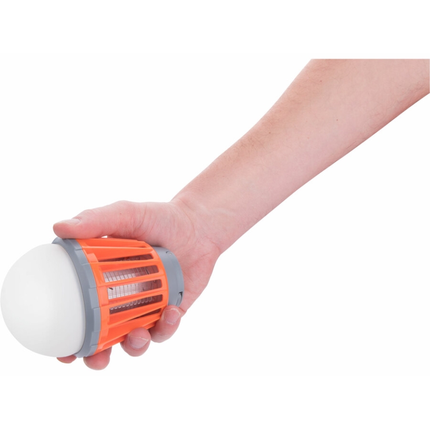 Extol - LED Kannettava lamppu hyönteisloukulla LED/3W/2000 mAh/3,7V IPX6