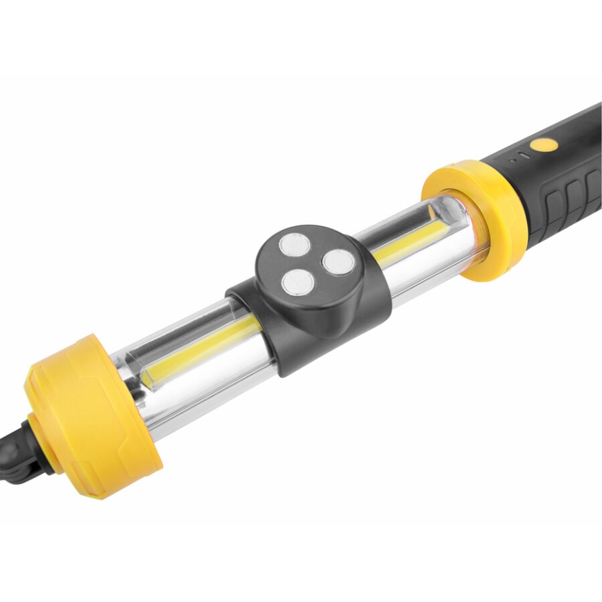 Extol - LED Kannettava lamppu LED/2000 mAh/3,6V musta/keltainen