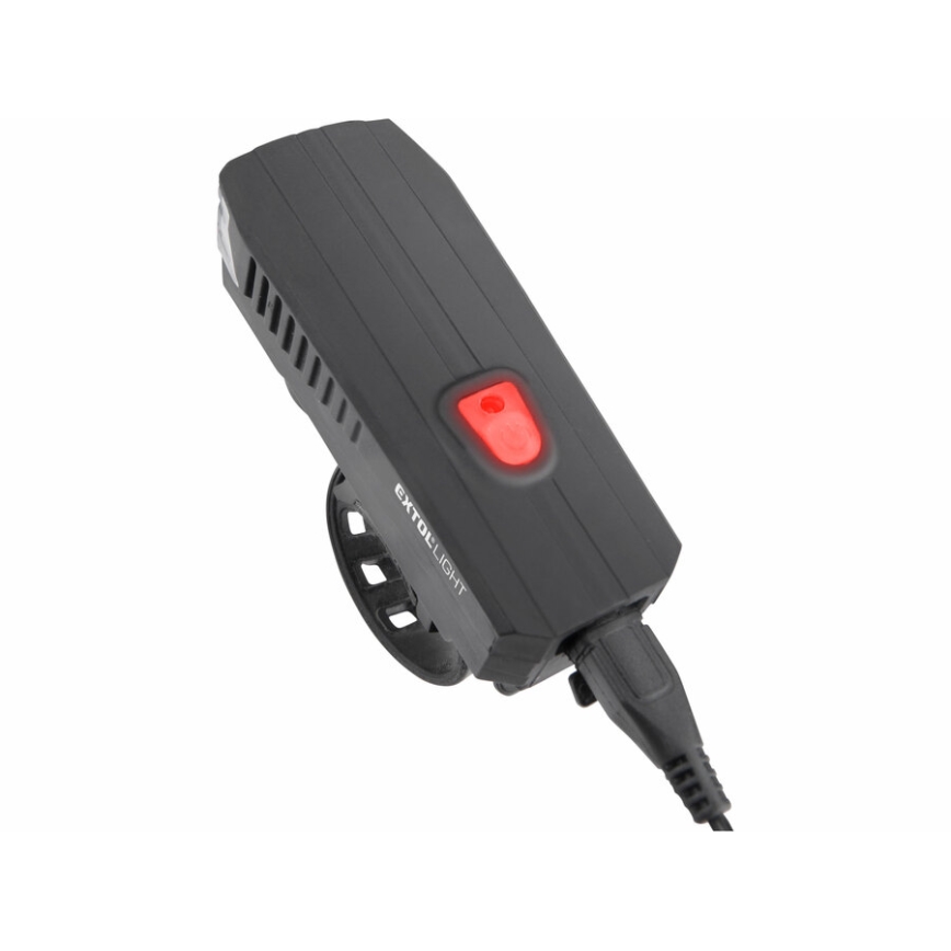 Extol - LED Ladattava polkupyöränvalo torvella LED/5W/1200mAh/3,7V IPX4
