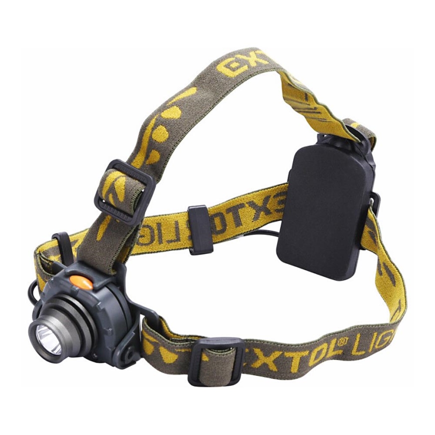 Extol - LED otsalamppu sensorilla LED/3W/3xAAA keltainen/harmaa