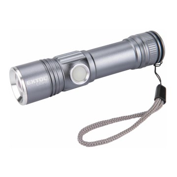 Extol - LED-taskulamppu LED/2000 mAh/3,7V mattakromi
