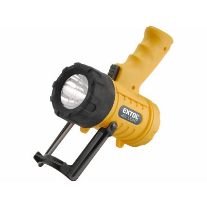 Extol - LED-taskulamppu LED/5W/4xAA IP67 keltainen/musta