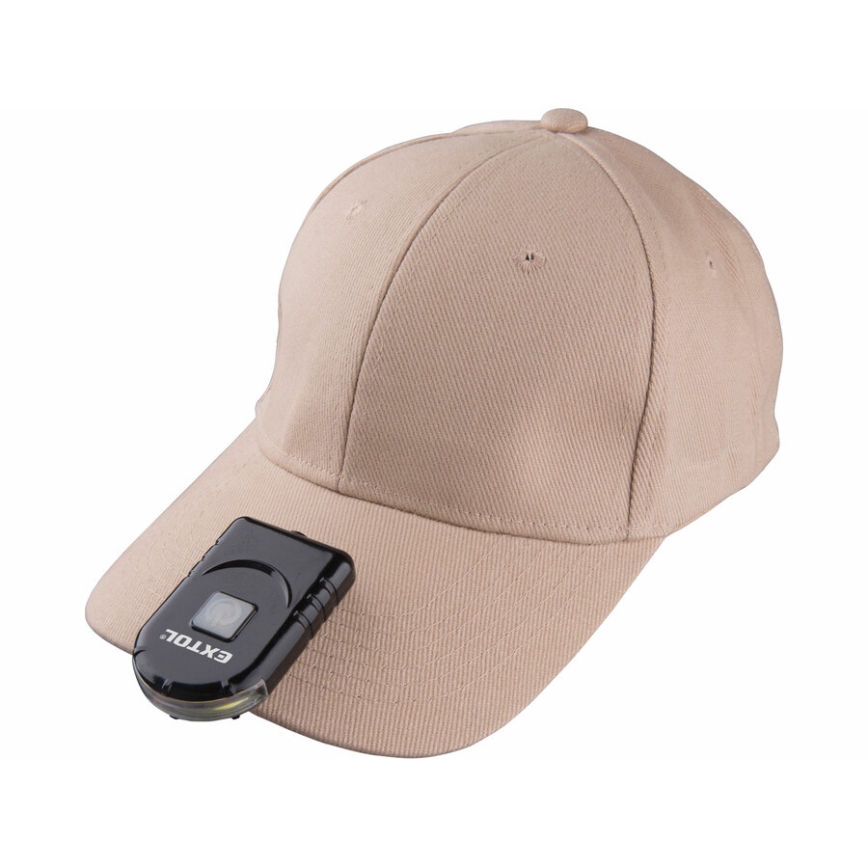 Extol - LED-taskulamppu lippikselle klipsillä LED/500 mAh