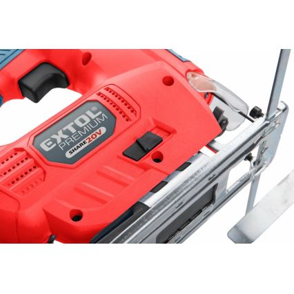 Extol Premium - Akkupistosaha LED-valolla 2000 mAh 20V