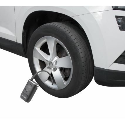 Extol Premium - Digitaalinen taskukompressori 2000 mAh 7,4V musta