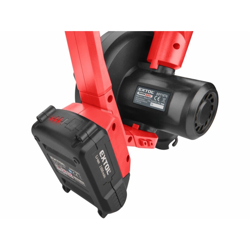Extol Premium - Johdoton puhallin 2in1 2000 mAh 20V
