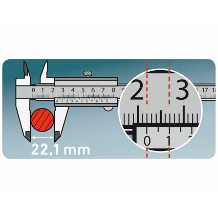 Extol Premium - Liukuva metallimitta 0-150 mm