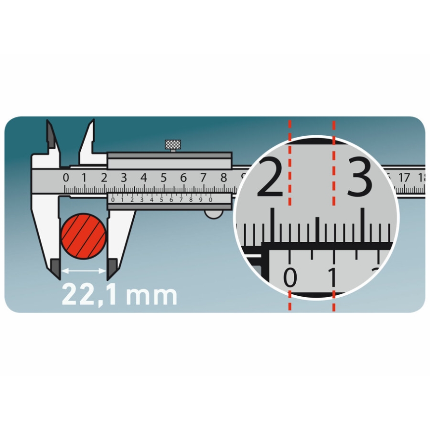 Extol Premium - Liukuva metallimitta 0-150 mm