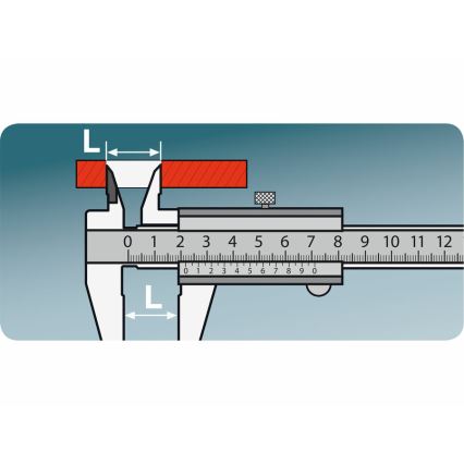 Extol Premium - Liukuva metallimitta 0-150 mm