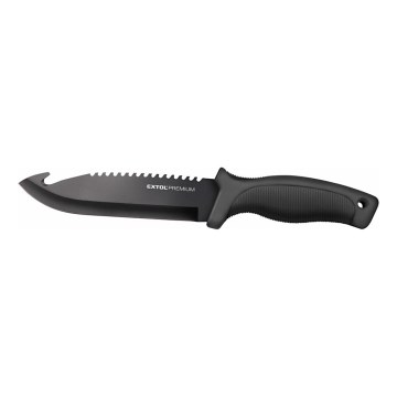 Extol Premium - Metsästysveitsi musta/ruostumaton 15 cm