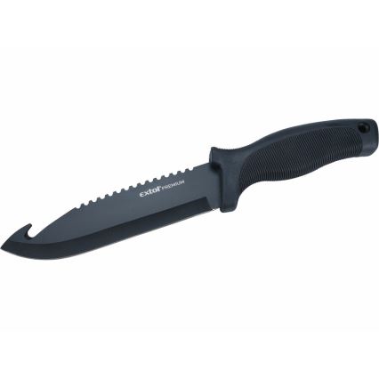 Extol Premium - Metsästysveitsi musta/ruostumaton 15 cm