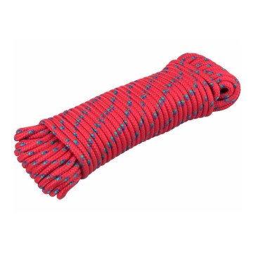 Extol Premium - Polypropeenista punottu johto 6mm x 20m punainen