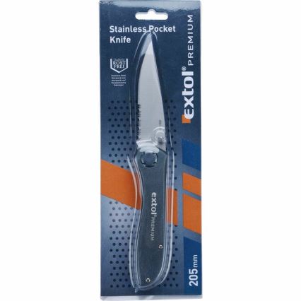 Extol Premium - Taitettava veitsi 205 mm ruostumatonta terästä