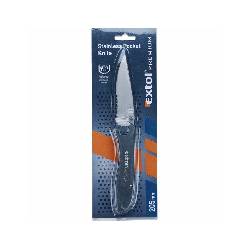 Extol Premium - Taitettava veitsi 205 mm ruostumatonta terästä
