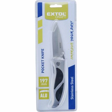 Extol - Taitettava veitsi 197 mm ruostumatonta terästä