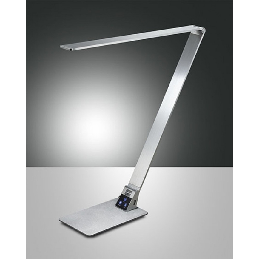 Fabas 3265/30/212 - Himmennettävä LED-pöytävalaisin WASP LED/12W/230V 3000/4000/5000K mattakromi