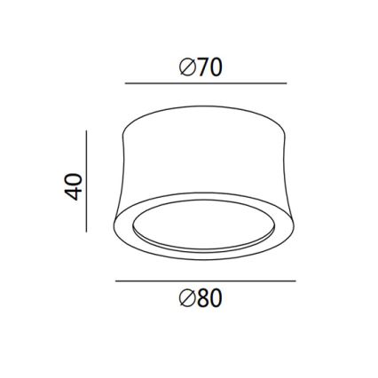 Fabas 3440/71/102 - LED-kohdevalaisin PONZA 1xLED/7W/230V