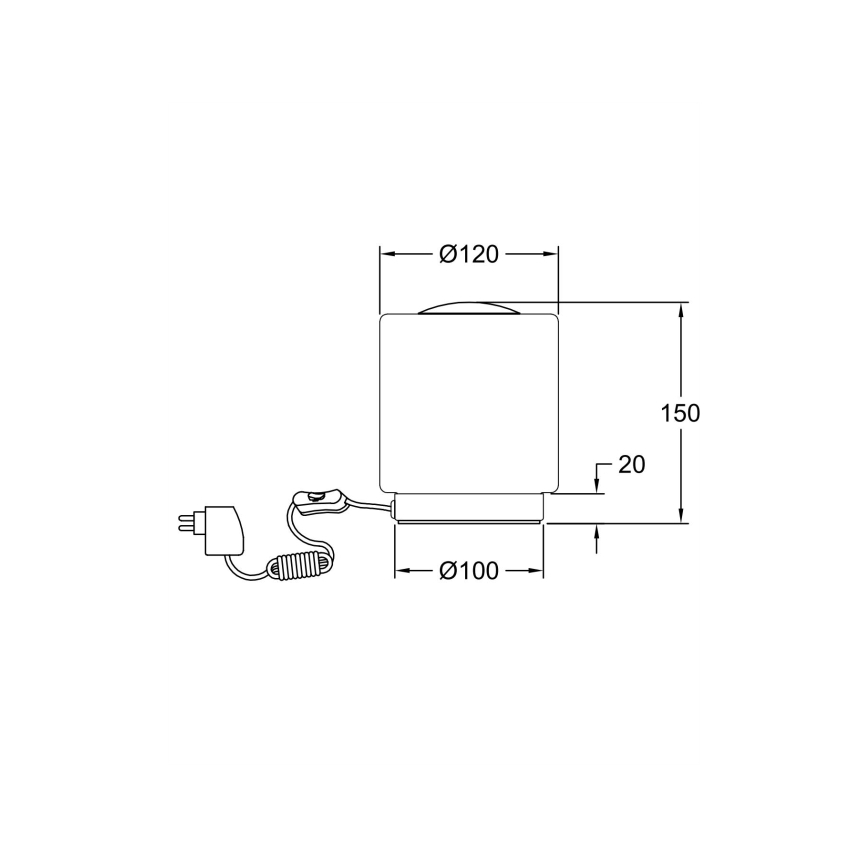Fabas Luce 3257-30-178 - Himmennettävä LED-pöytävalaisin SIMI LED/8W/230V mattakromi