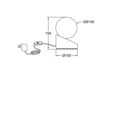 Fabas Luce 3360-30-102 - LED Himmennettävä kosketuspöytävalaisin GRAVITY LED/5W/230V valkoinen
