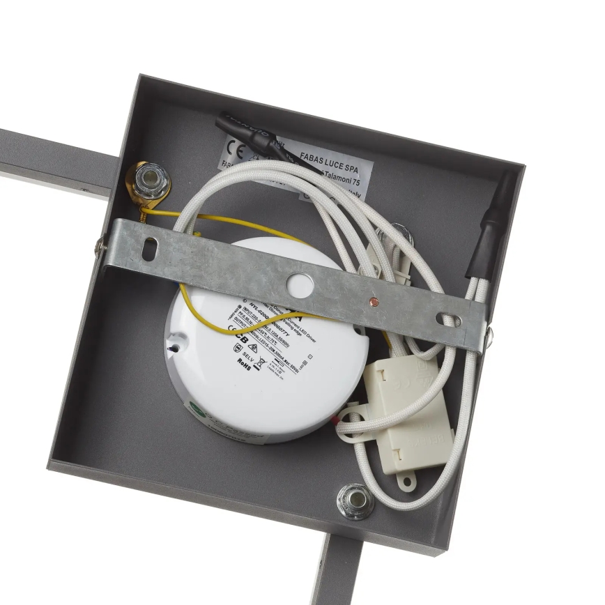Fabas Luce 3394-21-282 - Himmennettävä LED-kattovalaisin BARD LED/22W/230V 3000K antrasiitti