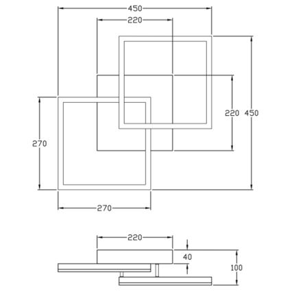 Fabas Luce 3394-22-282 - Himmennettävä LED-kattovalaisin BARD LED/39W/230V 3000K antrasiitti
