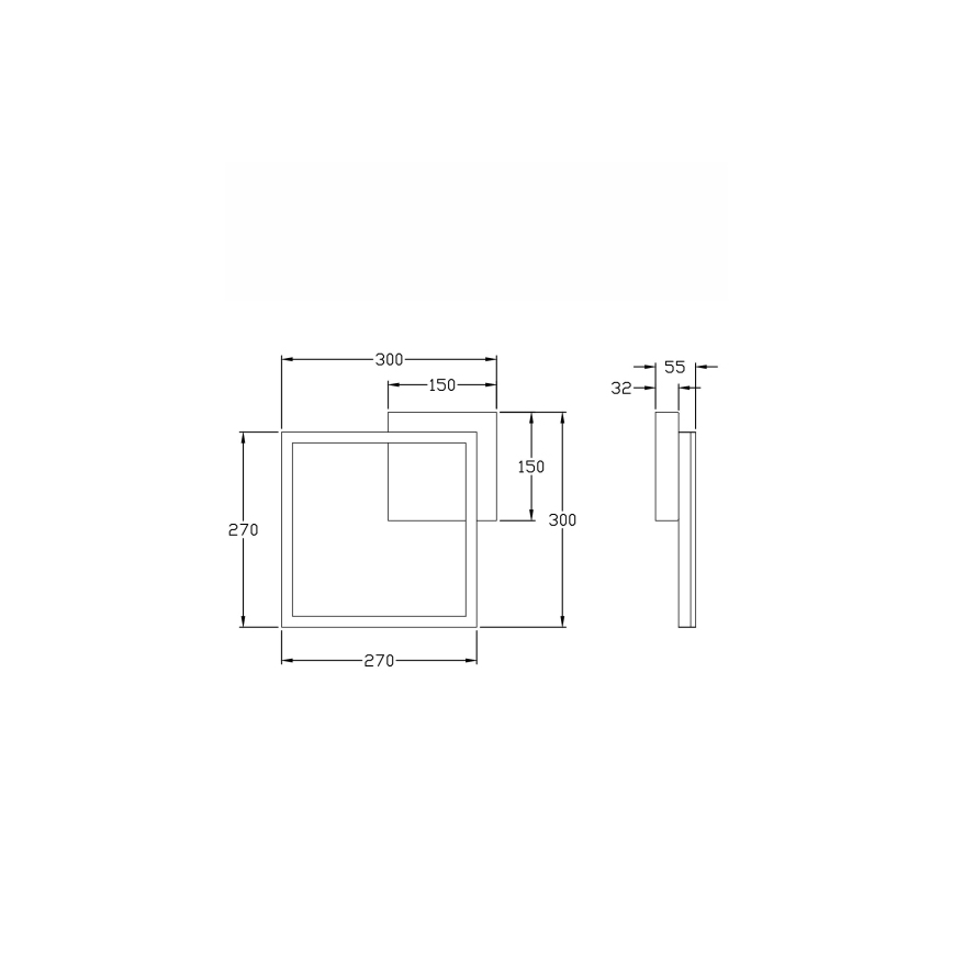 Fabas Luce 3394-23-102 - Himmennettävä LED-kattovalaisin BARD LED/22W/230V 4000K valkoinen