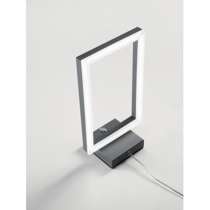 Fabas Luce 3394-30-282 - Himmennettävä LED-pöytävalaisin BARD LED/15W/230V antrasiitti