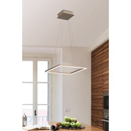 Fabas Luce 3394-40-225 - Himmennettävä LED-kattokruunu johdossa BARD LED/39W/230V kulta