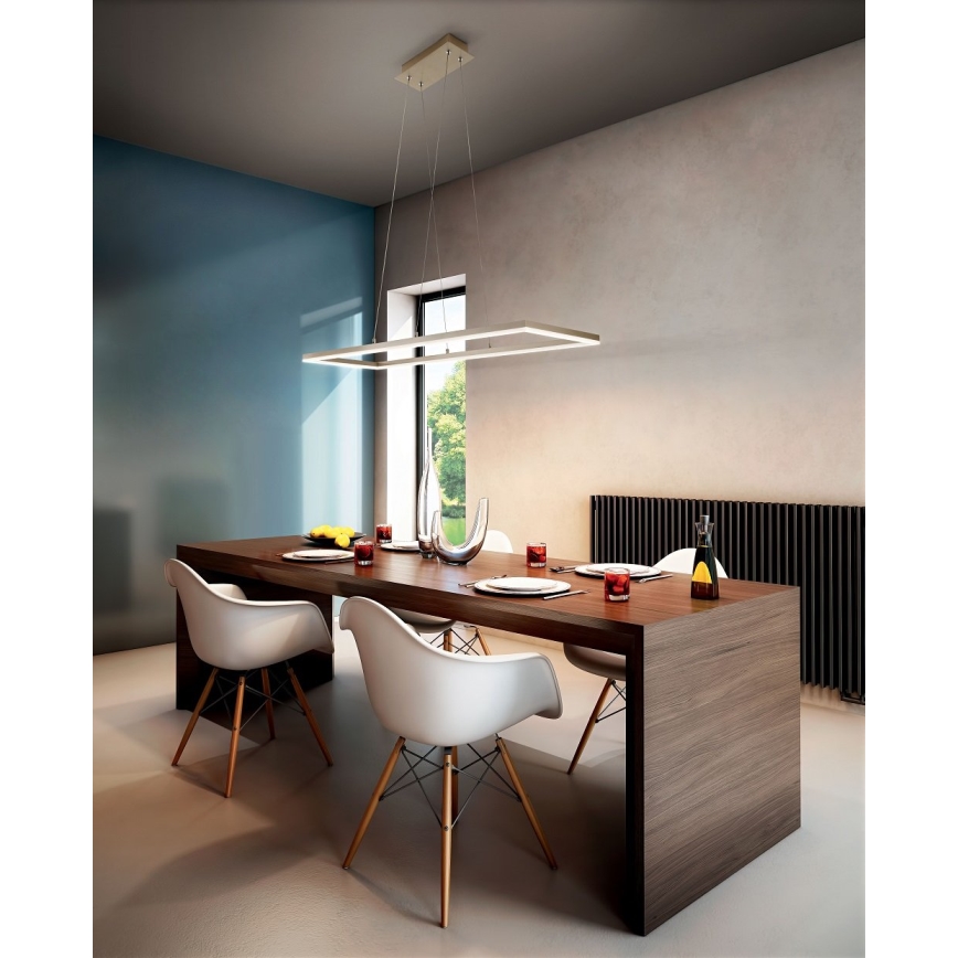 Fabas Luce 3394-45-225 - Himmennettävä LED-kattokruunu johdossa BARD LED/52W/230V 3000K kulta
