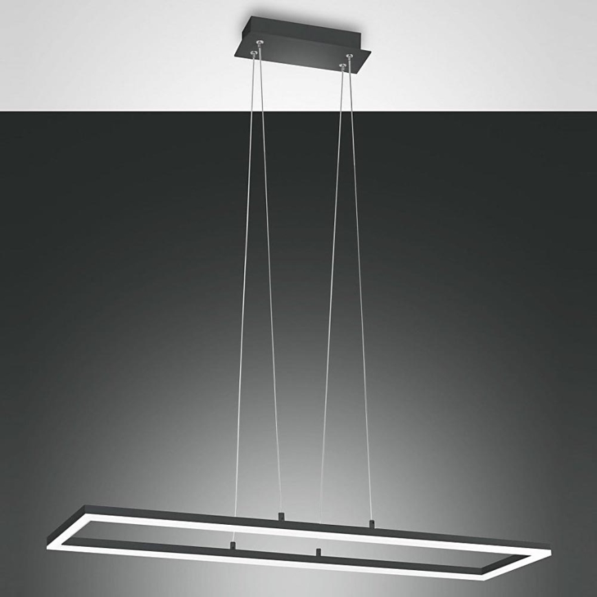 Fabas Luce 3394-45-282 - Himmennettävä LED-kattokruunu johdossa BARD LED/52W/230V 3000K antrasiitti