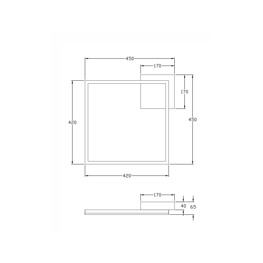 Fabas Luce 3394-62-282 - Himmennettävä LED-kattovalaisin BARD LED/39W/230V 4000K antrasiitti