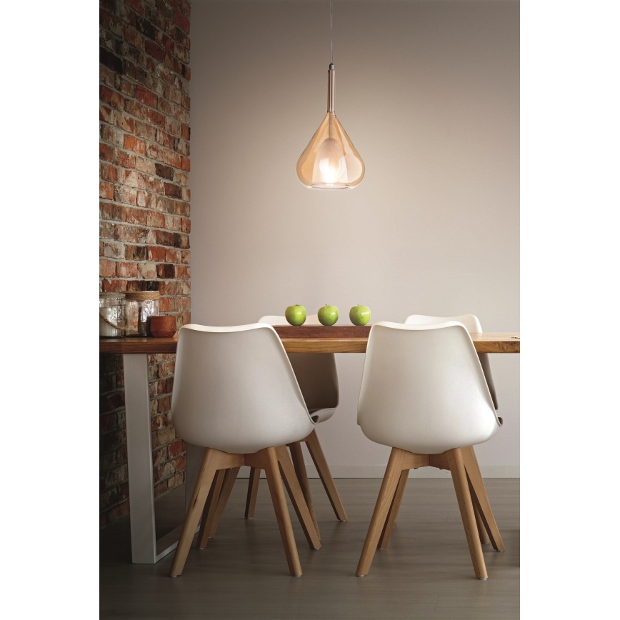 Fabas Luce 3481-40-125 - Kattokruunu johdossa LILA 1xE27/40W/230V kulta