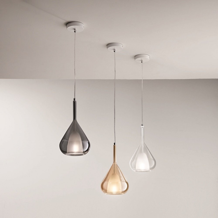 Fabas Luce 3481-40-125 - Kattokruunu johdossa LILA 1xE27/40W/230V kulta