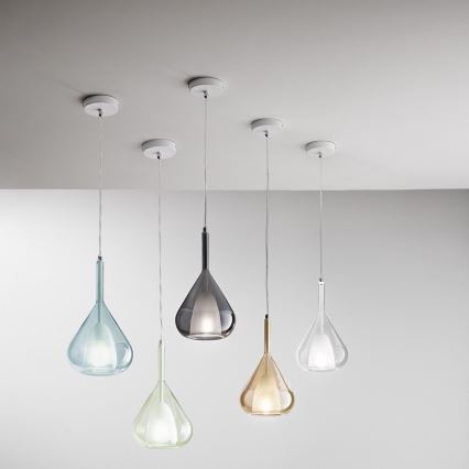 Fabas Luce 3481-40-126 - Kattokruunu johdossa LILA 1xE27/40W/230V harmaa