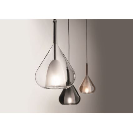 Fabas Luce 3481-40-126 - Kattokruunu johdossa LILA 1xE27/40W/230V harmaa