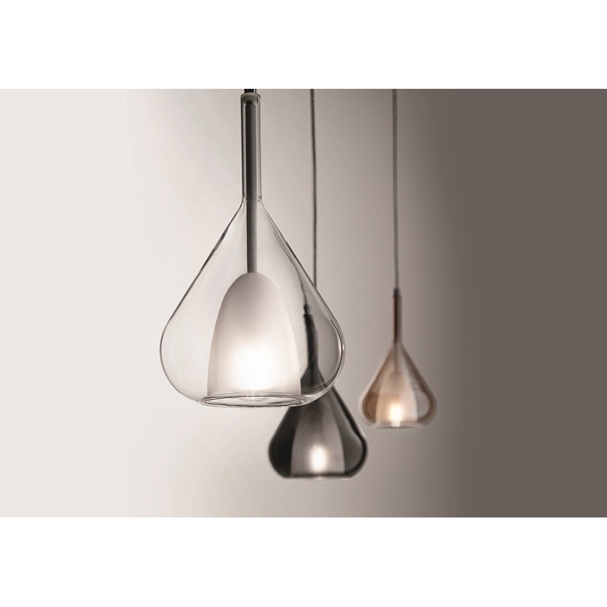 Fabas Luce 3481-40-126 - Kattokruunu johdossa LILA 1xE27/40W/230V harmaa