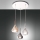 Fabas Luce 3481-47-297 - Kattokruunu johdossa LILA 3xE27/40W/230V kulta/harmaa/läpinäkyvä