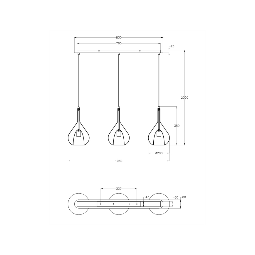 Fabas Luce 3481-48-297 - Kattokruunu johdossa LILA 3xE27/40W/230V läpinäkyvä/kulta/harmaa