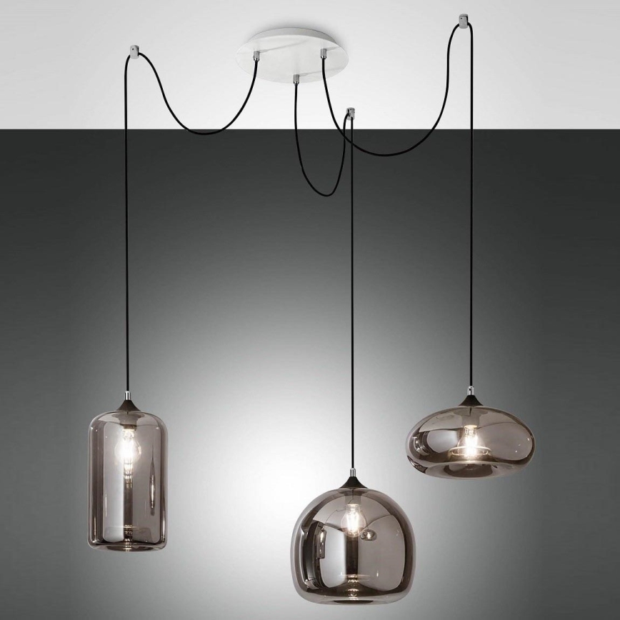 Fabas Luce 3496-47-126 - Kattokruunu johdossa FIONA 3xE27/60W/230V