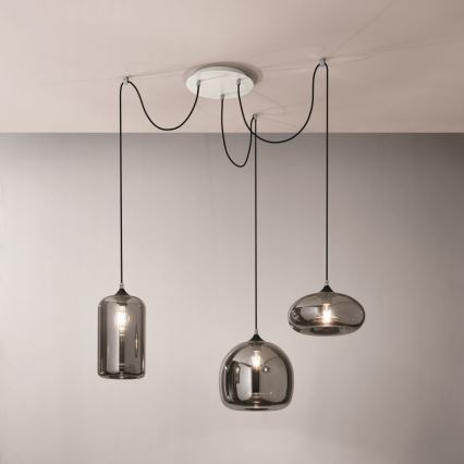 Fabas Luce 3496-47-126 - Kattokruunu johdossa FIONA 3xE27/60W/230V