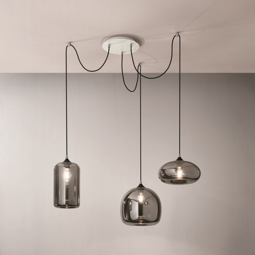 Fabas Luce 3496-47-126 - Kattokruunu johdossa FIONA 3xE27/60W/230V