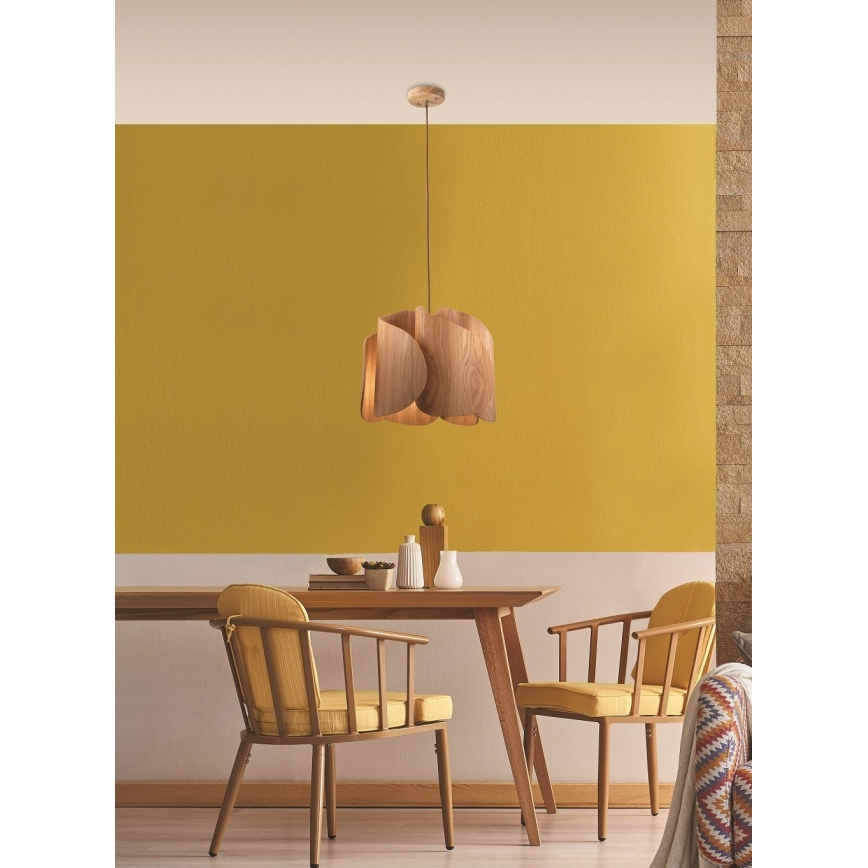 Fabas Luce 3672-40-132 - Kattokruunu johdossa PEVERO 1xE27/40W/230V puu