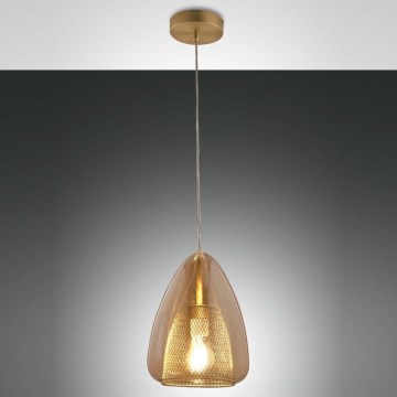 Fabas Luce 3673-40-125 - Kattokruunu johdossa BRITTON 1xE27/40W/230V kulta