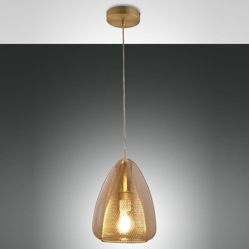 Fabas Luce 3673-40-125 - Kattokruunu johdossa BRITTON 1xE27/40W/230V kulta