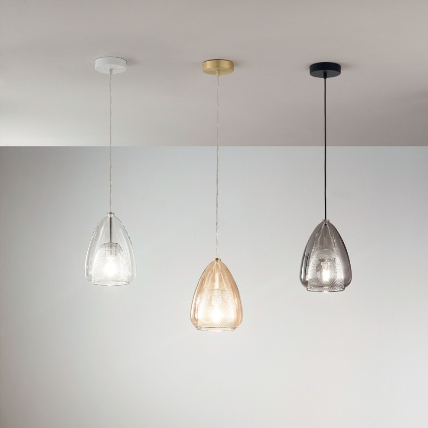 Fabas Luce 3673-40-125 - Kattokruunu johdossa BRITTON 1xE27/40W/230V kulta