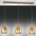 Fabas Luce 3673-48-125 - Kattokruunu johdossa BRITTON 3xE27/40W/230V kulta