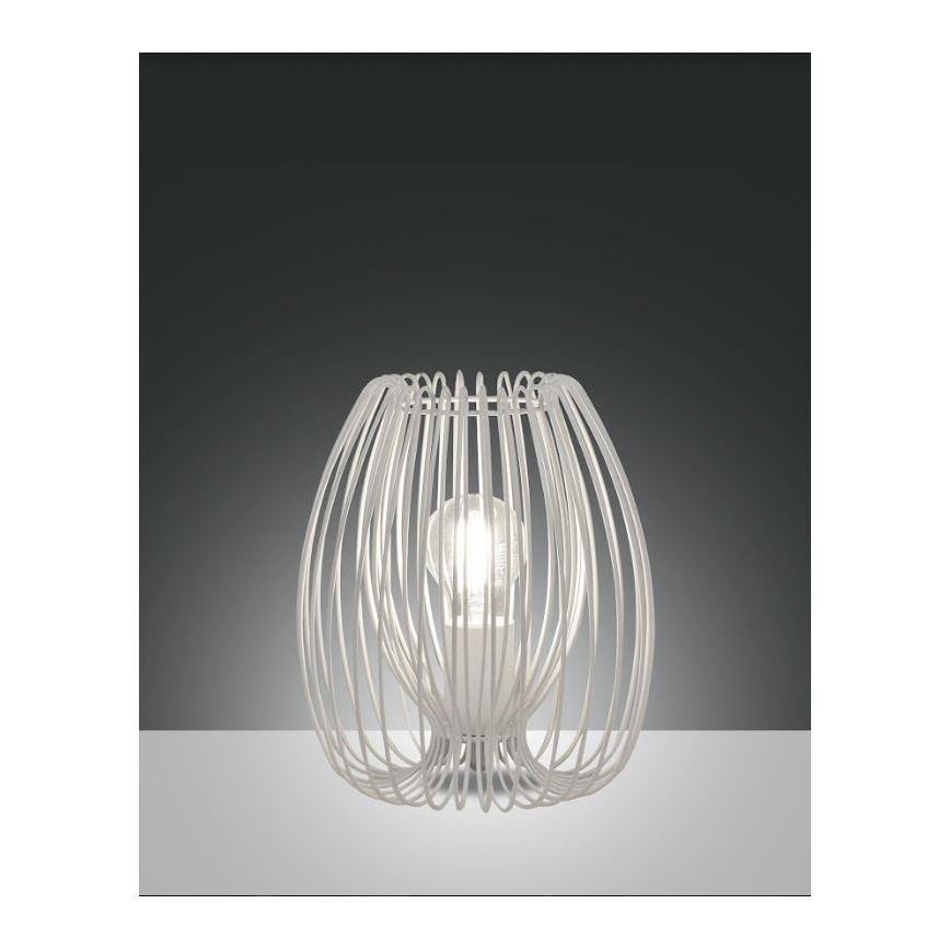 Fabas Luce 3677-34-102 - Pöytävalaisin CAMP 1xE27/40W/230V valkoinen