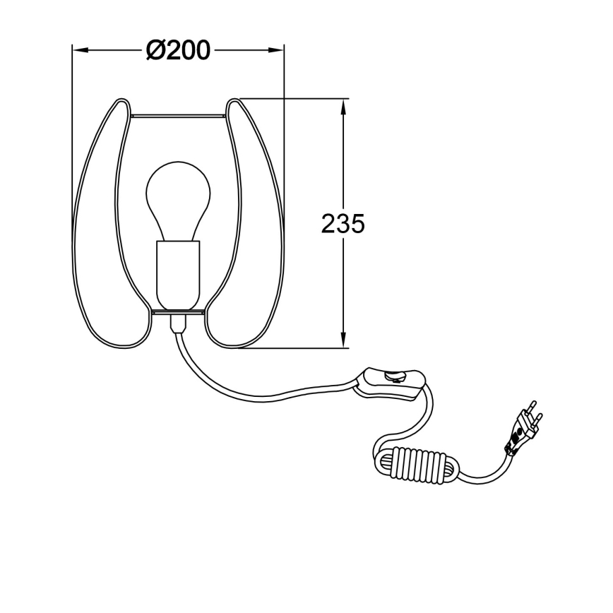 Fabas Luce 3677-34-225 - Pöytävalaisin CAMP 1xE27/40W/230V kultainen